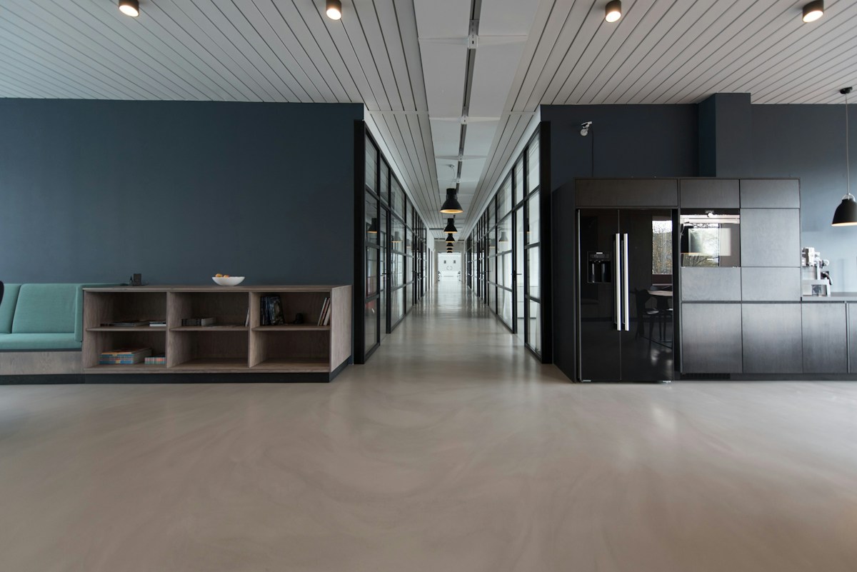 Comfortable visitor waiting lounge and resource area at Global Peace Itahari